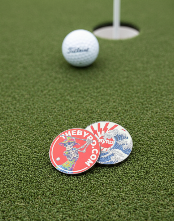 POKER CHIP BALL MARKER - Wave Skeleton - The Byrd, LLC