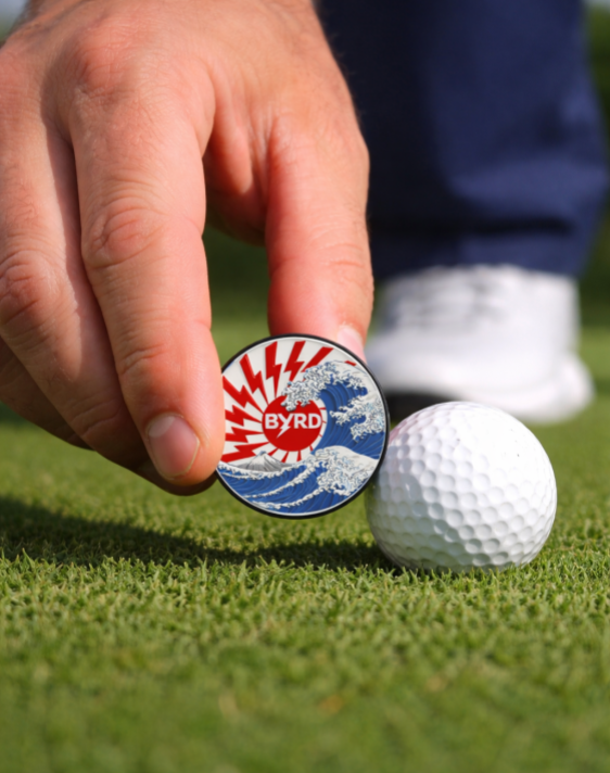 POKER CHIP BALL MARKER - Wave Skeleton - The Byrd, LLC