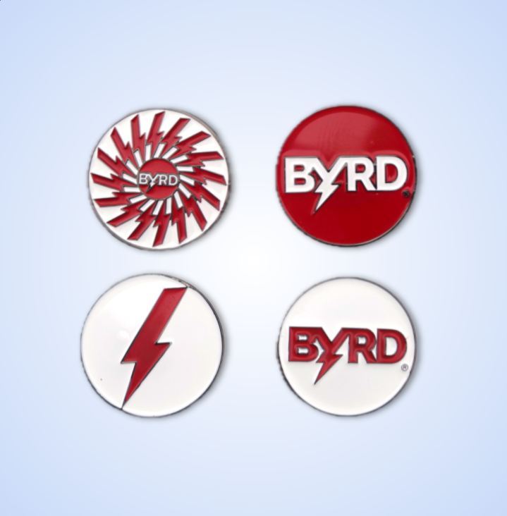 BYRD BALL MARKERS - All logos - The Byrd, LLC