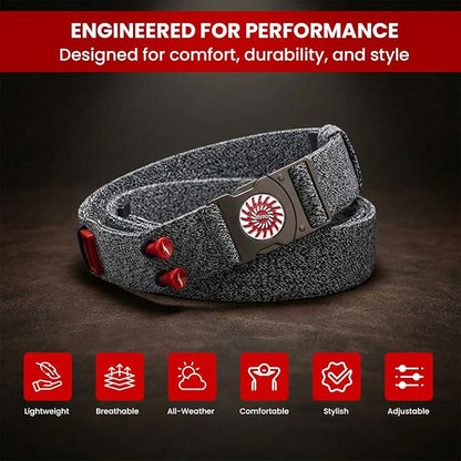 THE BYRD GOLF BELT - Heather Blue