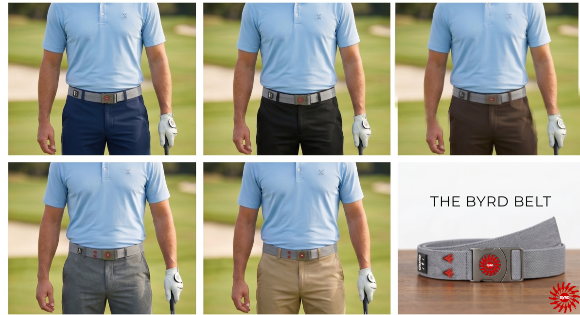THE BYRD GOLF BELT ✶ Grey - The Byrd, LLC