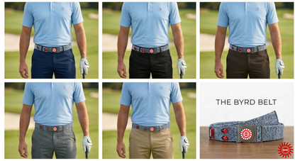 THE BYRD GOLF BELT ✶ Heather Blue - The Byrd, LLC