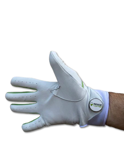 THE BYRD GOLF GLOVE ∞ White/Green - The Byrd, LLC