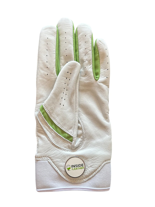 THE BYRD GOLF GLOVE ∞ White/Green - The Byrd, LLC